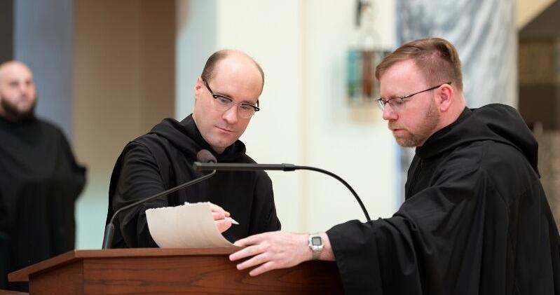 Keegan Porter professes temporary vows at Saint Meinrad