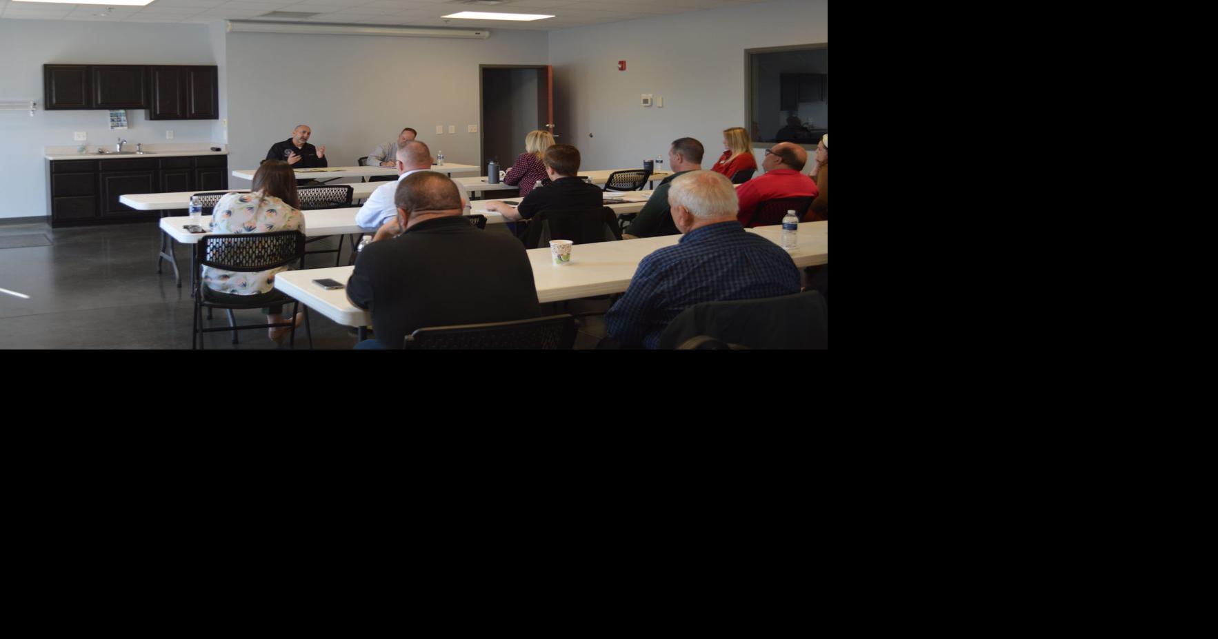 Indiana Senator and Representative give a legislative update to Spencer County Spencer County