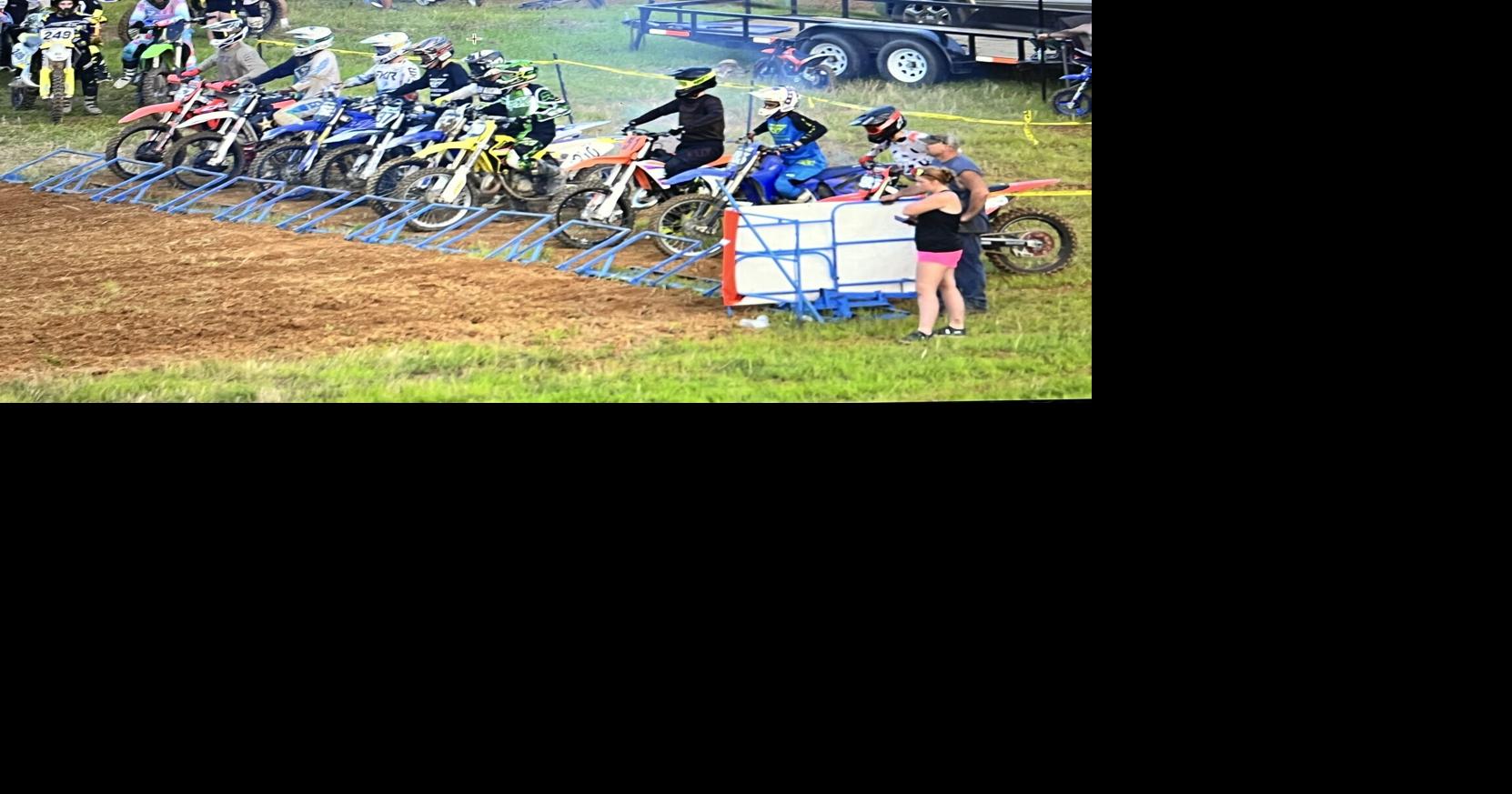 Motor cross racing start line at the Perry County 4-H fairgrounds ...
