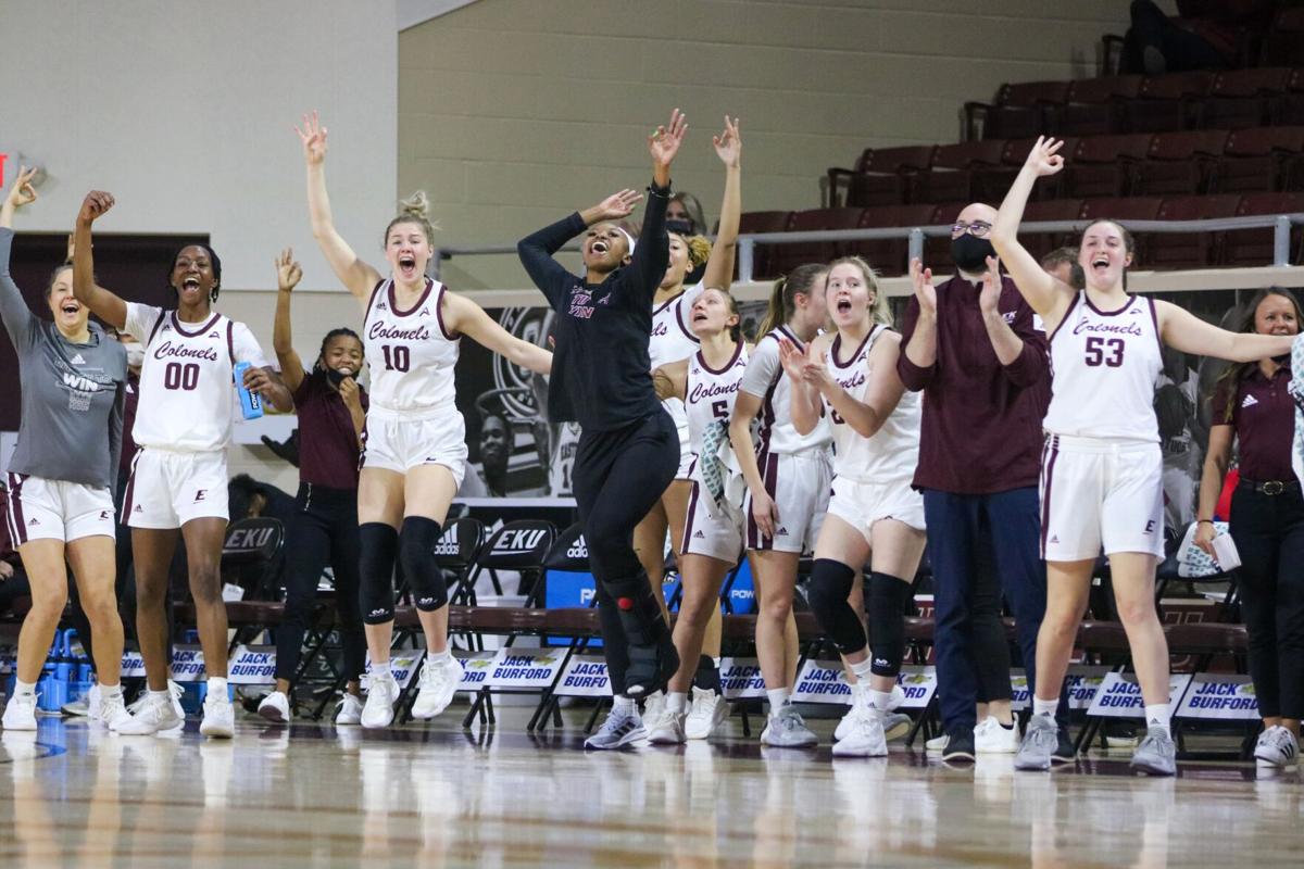 EKU bench celebrates
