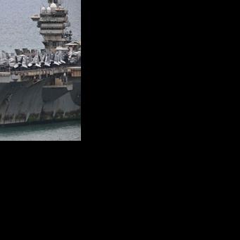 US nuclear-powered aircraft carrier USS Abraham Lincoln (CVN-72) is seen off Laem Chabang Port, near the city of Pattaya on September 2, 2026