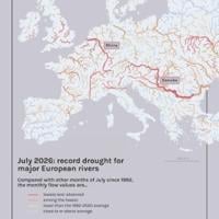 July 2026: record drought for major European rivers