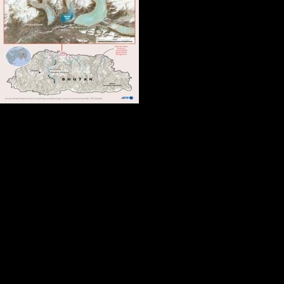 Glacial Lake Outburst Flood in Bhutan