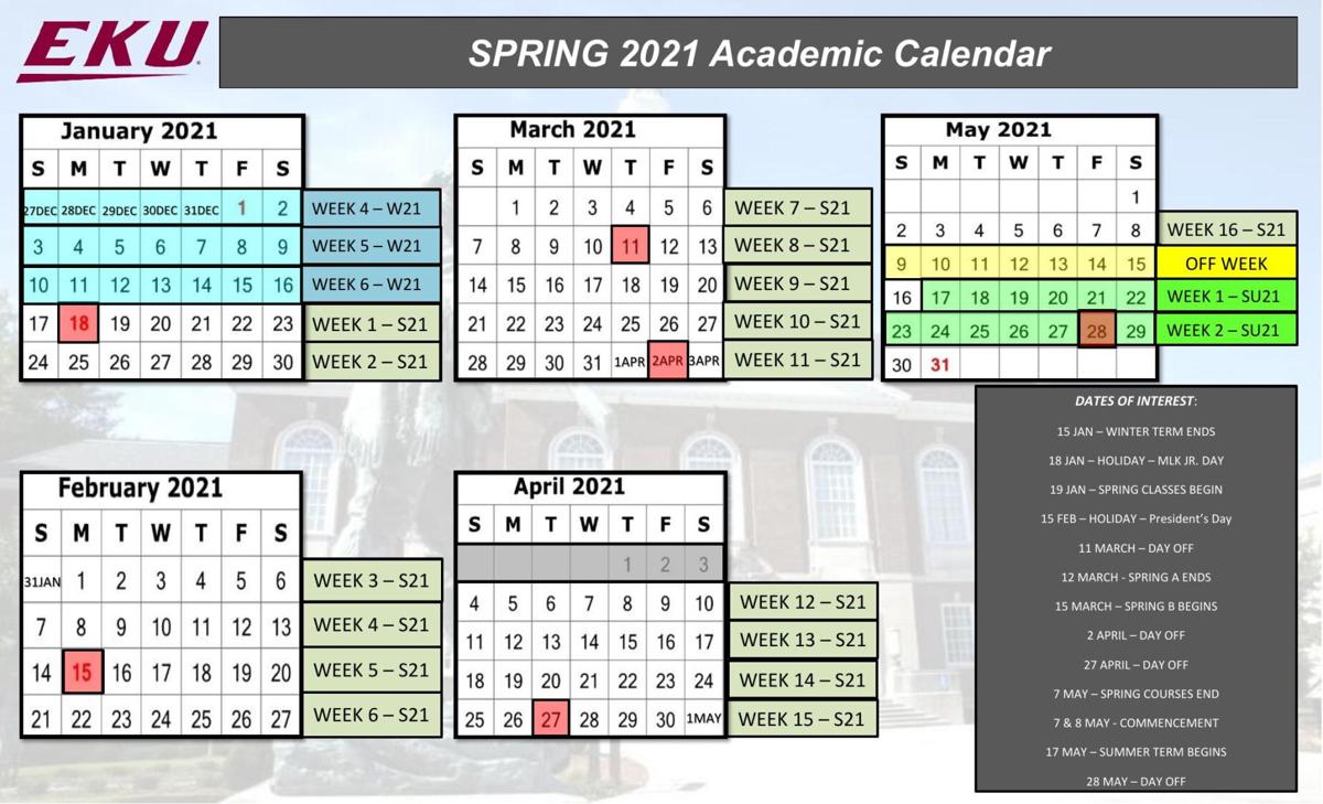 Spring Semester Calendar Released Easternprogress Com