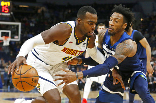 Millsap, Murray lead Nuggets past Timberwolves, 103-101