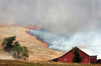 High Winds Pushing Fire Through Wheatfields Local News Eastoregonian Com