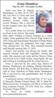 Obituary: Erma Hamilton, May 26, 1937 - November 15, 2022