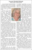 Obituary: Lavonne Elizabeth Richards, March 4, 1930 - November 20, 2022