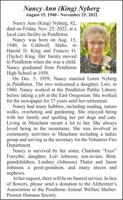 Obituary: Nancy Ann (King) Nyberg, August 15, 1940 - November 25, 2022