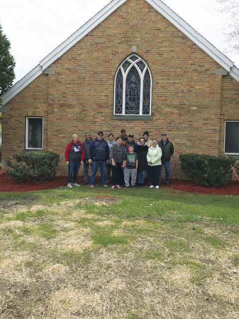 It was ‘Spring Clean Up Day’ for church