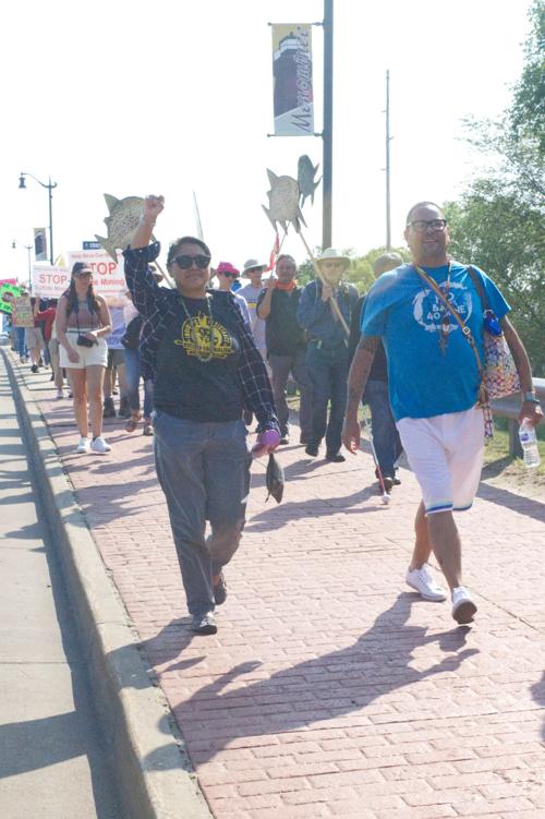 Groups celebrate the Menominee River