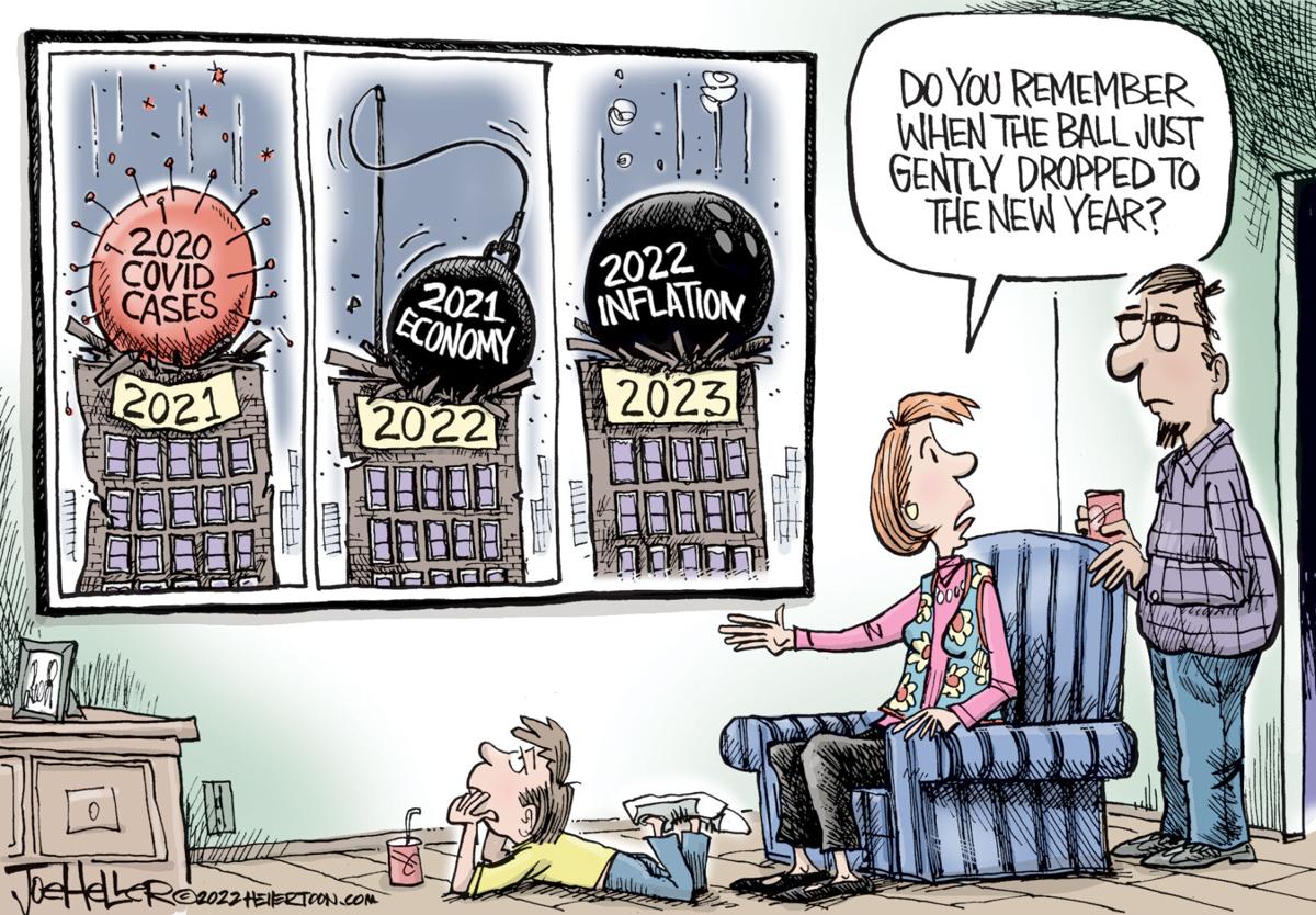 Joe Heller cartoon, New Years ball drop | Opinion Joe Heller cartoon, New Years ball drop | Opinion