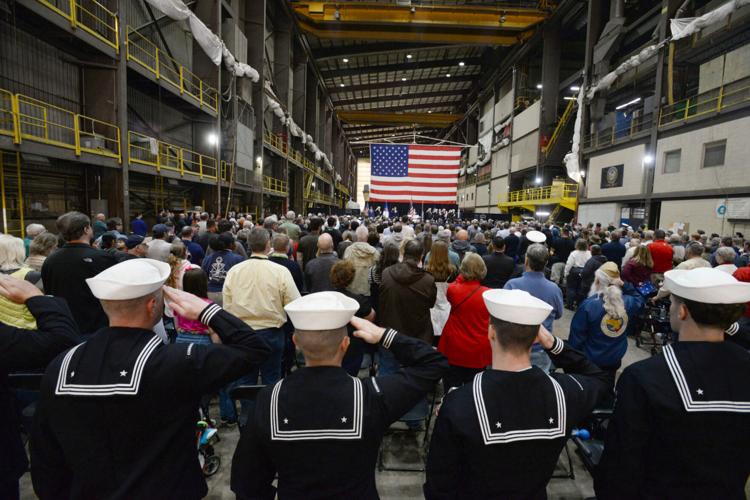 Future USS Cleveland christened, launched at Fincantieri Marinette ...