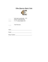Elba Quarterback Club planning exciting year for members; Renew or Join Today!