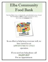 Elba Community Food Bank Information