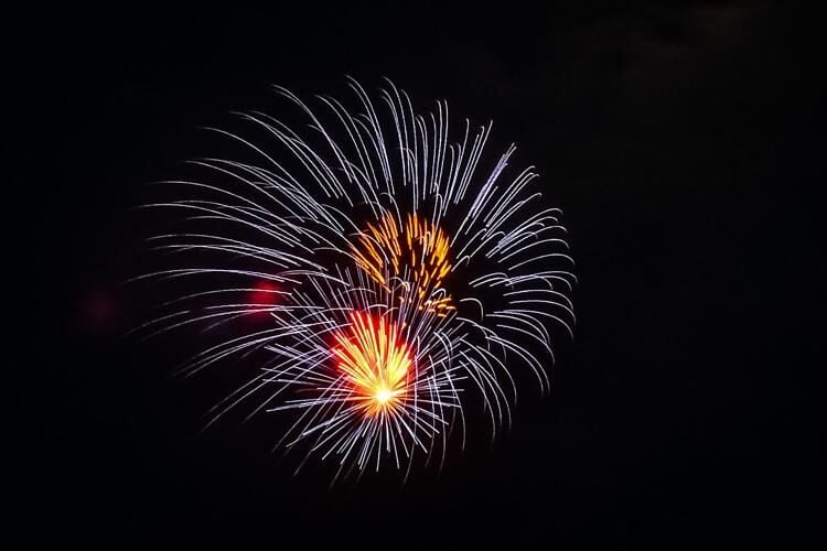 Photographer captures photo of fireworks at Bengals pep rally