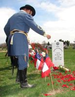 Virginia Confederate cavalryman stone dedication in Illinois