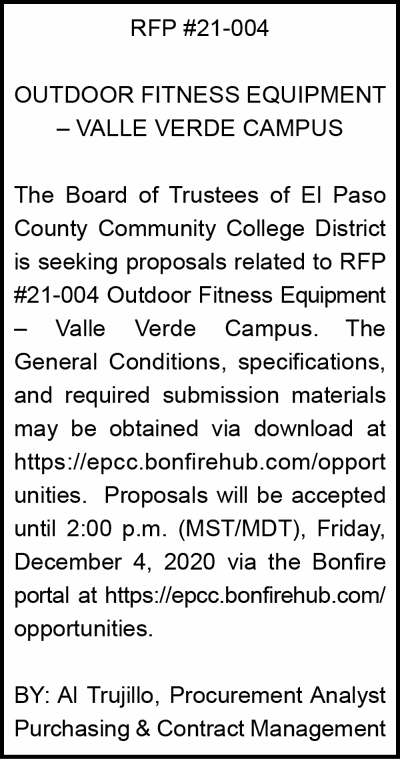 Legal Notices For 11 15 20 Legals Elpasoinc Com