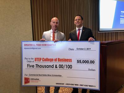 The Greater El Paso CCIM Chapter donated $5,000 to the UTEP College of Business