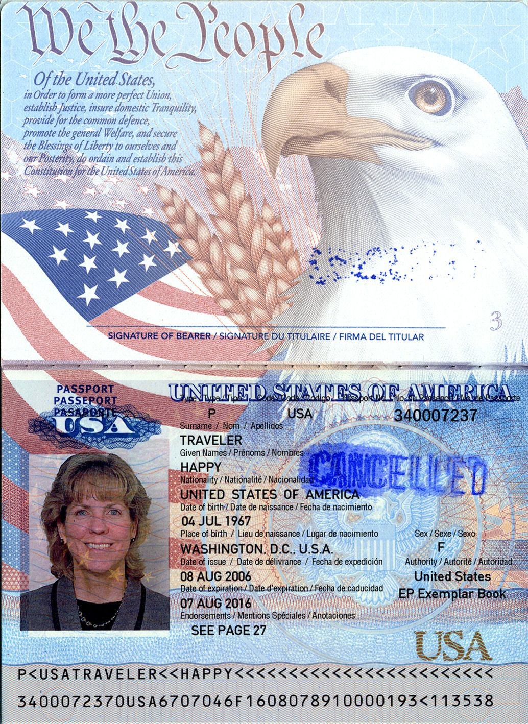 travelling companion's name passport example