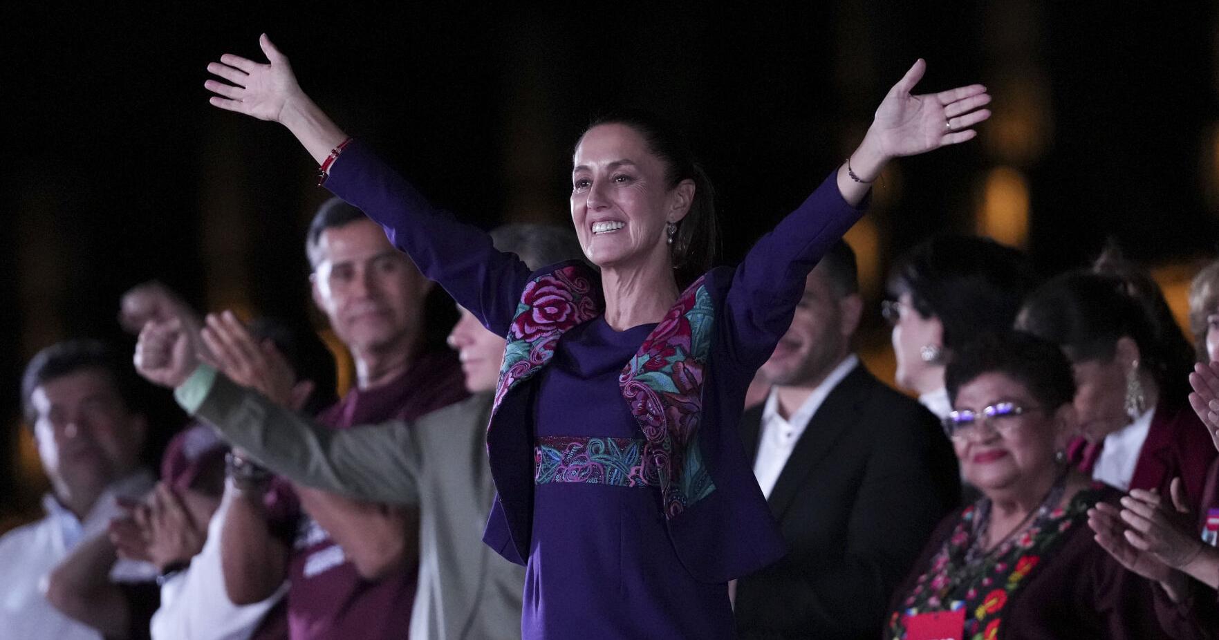 Mexico's Sheinbaum won a sweeping mandate. US border states have a lot riding on how she uses it. - Vimarsana News