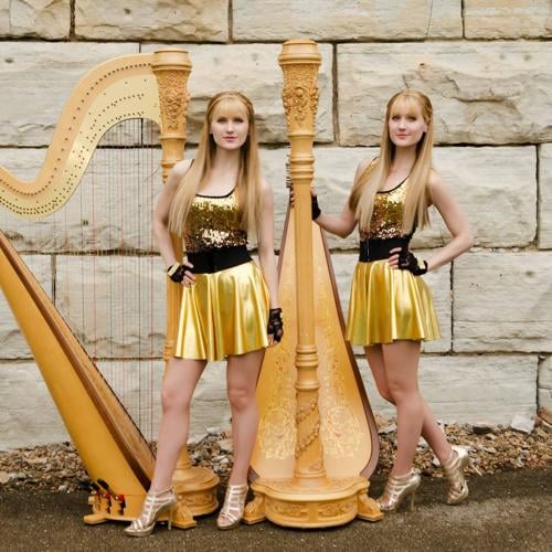 METALLICA “One” - 2 Girls 1 Harp (Harp Twins) HARP METAL 
