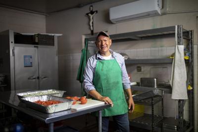 The chef James Martinez at La Tilma
