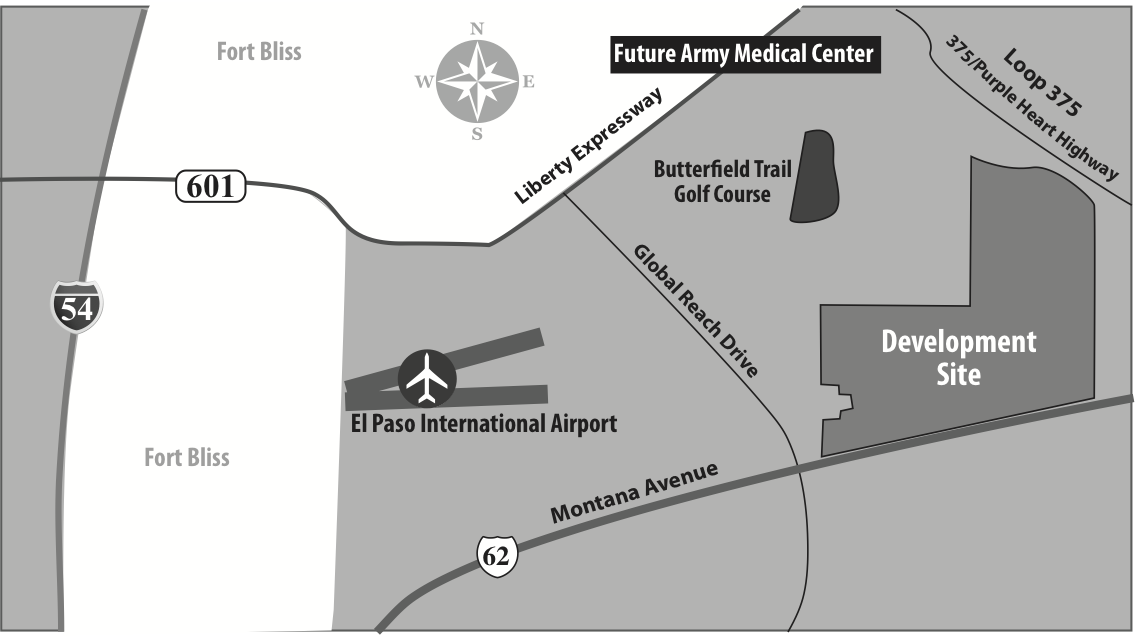 Fort Bliss Strip Map