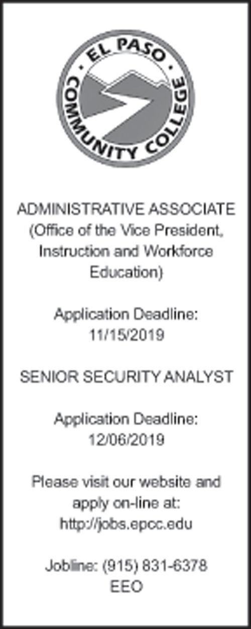 Legal Notice For 11 10 19 Legals Elpasoinc Com