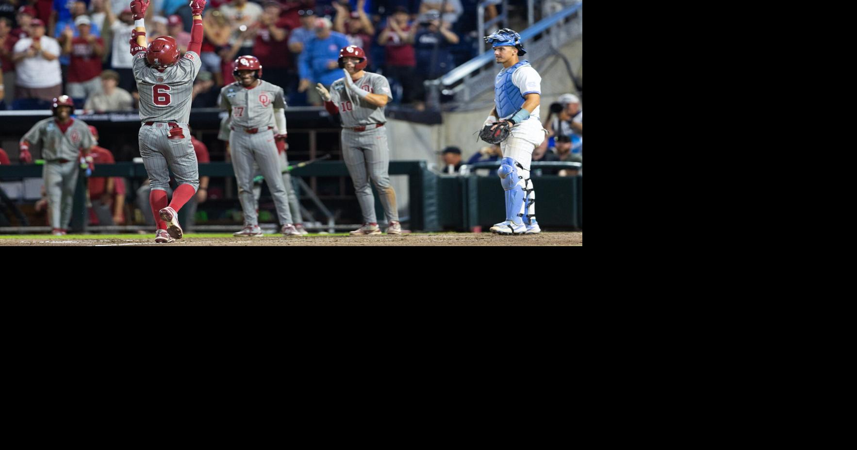 Oklahoma rolls past Tar Heels 13-2 for 1st national championship since 1994 and SEC's 7th in a row By ERIC OLSON - AP Sports Writer Jun 22, 2026 10 mins ago