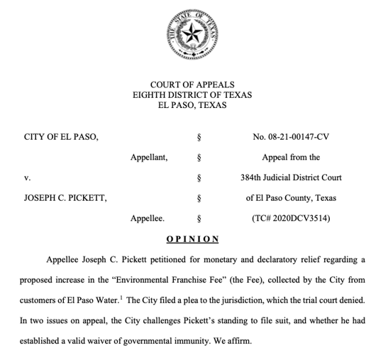Pickett appeals court ruling on fees