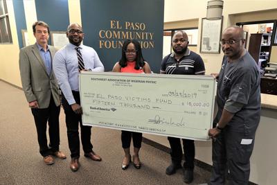 Southwest Association of Nigerian Physicians donated $15,000 to the El Paso Shooting Victims’ Fund