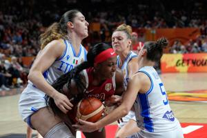 Imagen de la cobertura de: Estados Unidos vence a Italia por poco en el Mundial FIBA Femenino