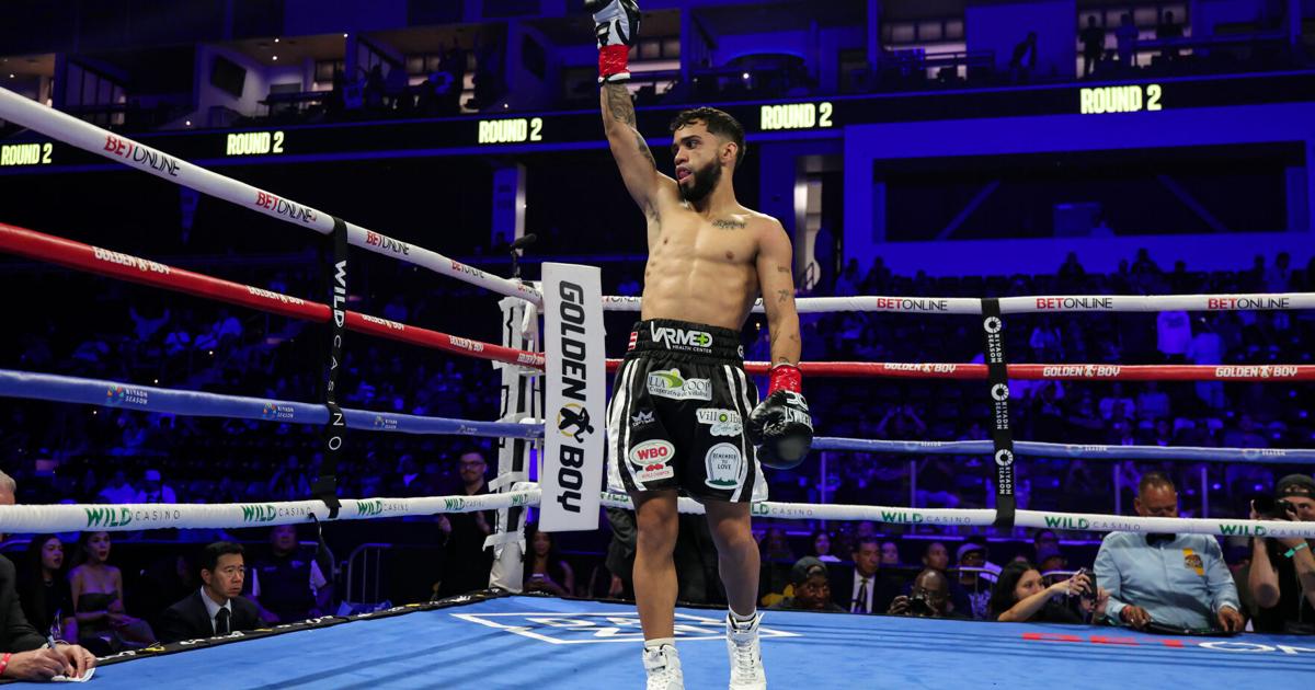 "Pupilo" Collazo noquea a Valdez y conquista título internacional de las 112 libras