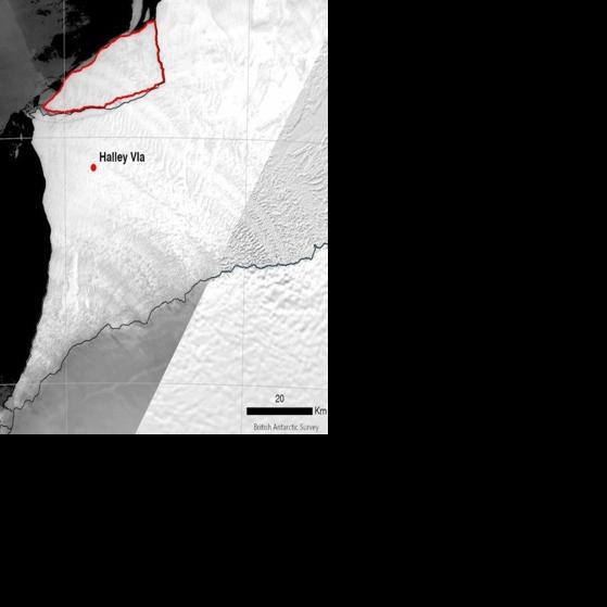 Un iceberg del tamaño de Gomera se desprende en la Antártida