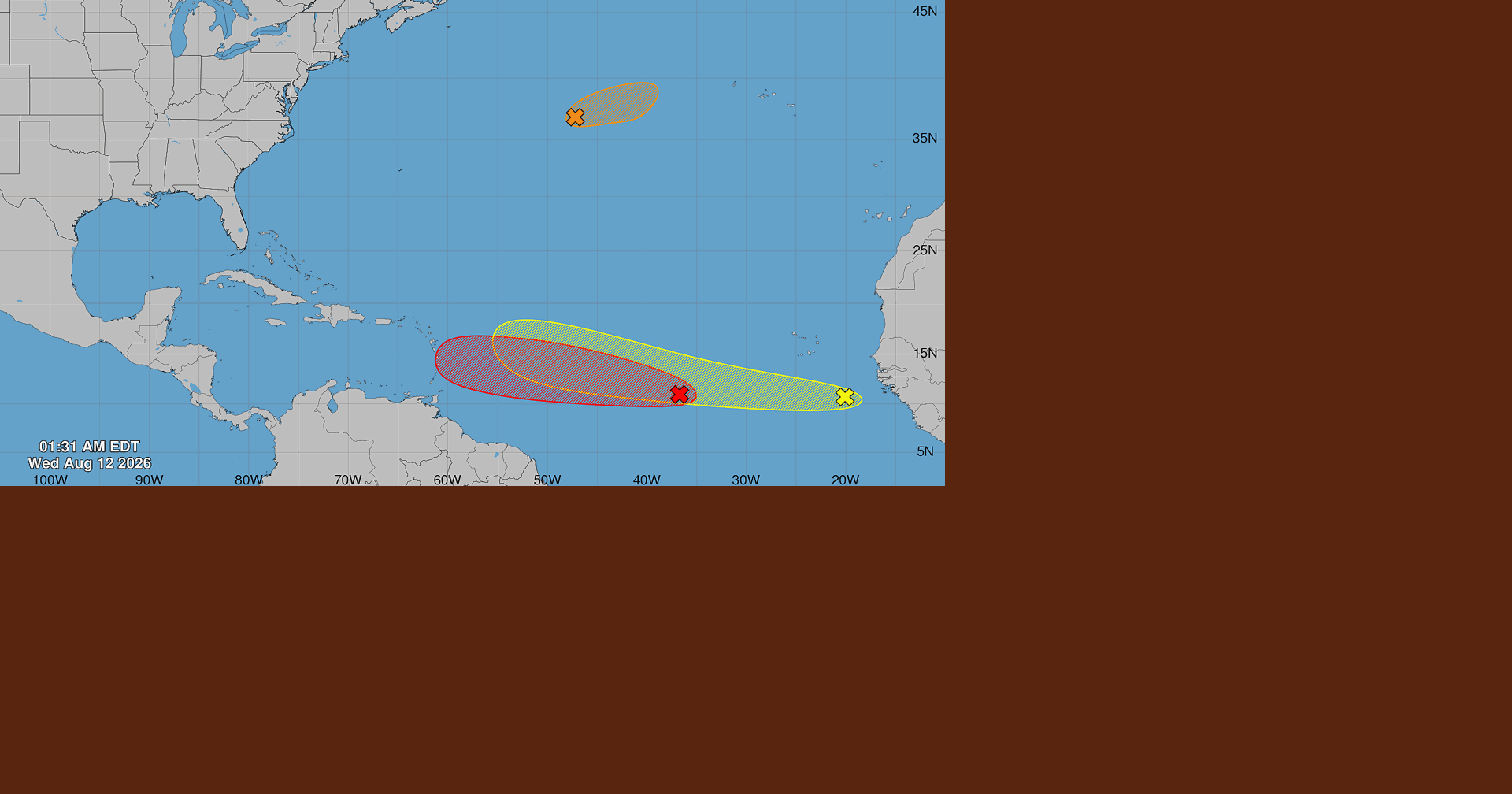 Invest 92L sube a 80% su probabilidad de convertirse en depresión tropical
