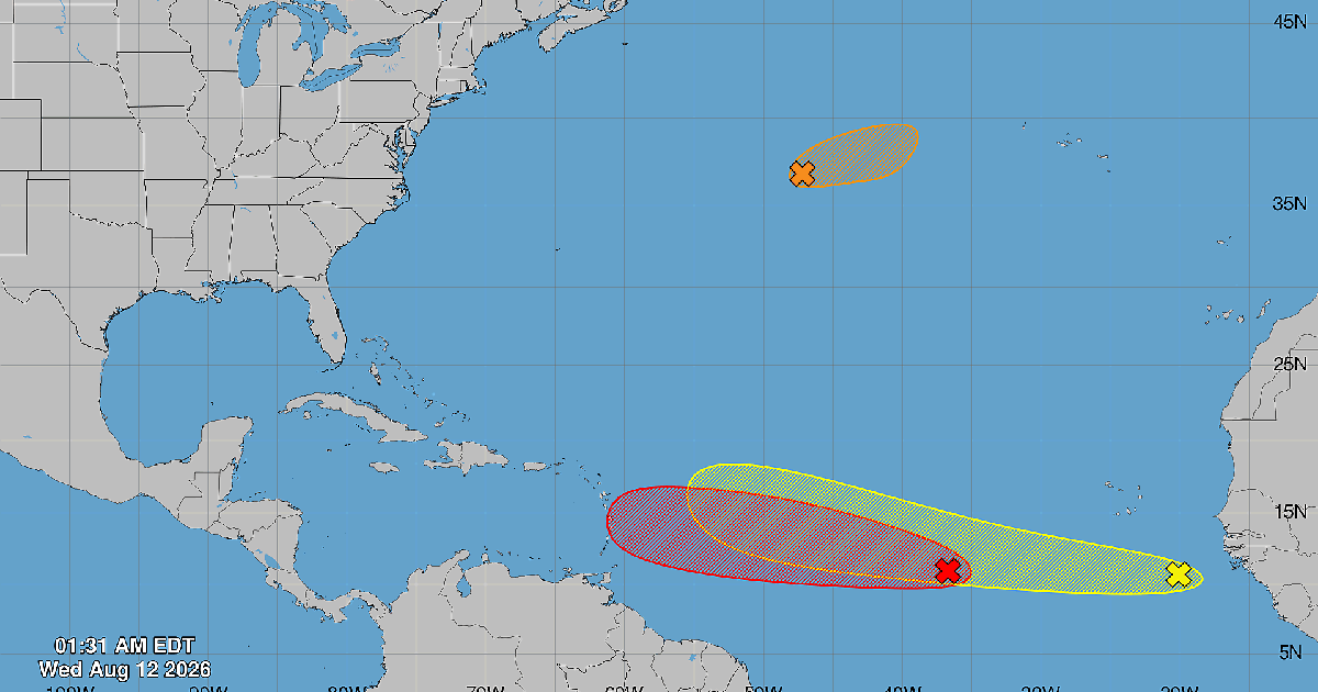 Invest 92L sube a 80% su probabilidad de convertirse en depresión tropical