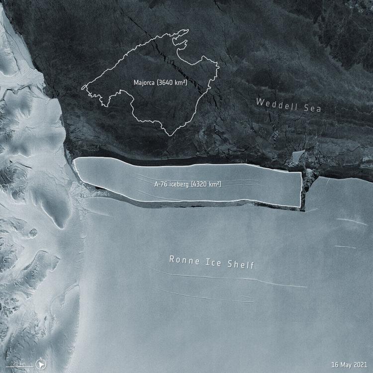 Iceberg separado de la Antártida andará a la deriva por años 60a85b00ef1a2.image