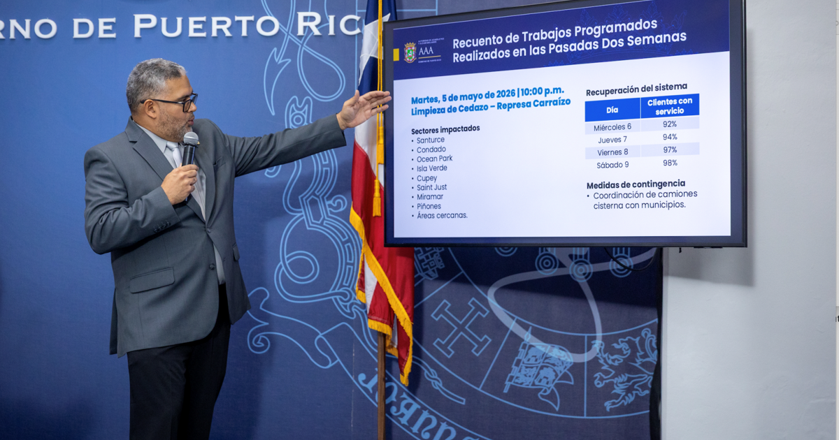 AAA establece acuerdo con San Juan para suplido de agua