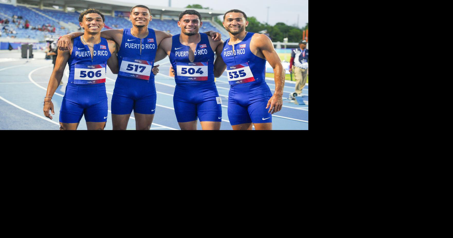 Relevo 4x100 de Puerto Rico rompe récord nacional y gana bronce en Santo Domingo 2026