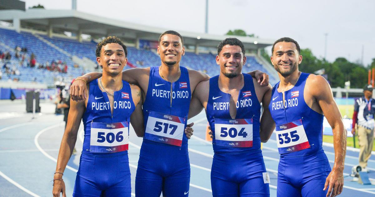 Relevo 4x100 de Puerto Rico rompe récord nacional y gana bronce en Santo Domingo 2026