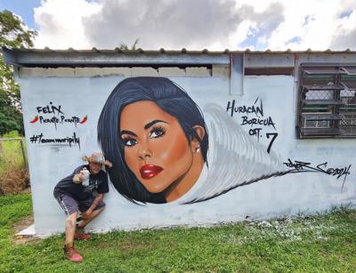 Mural en apoyo a Maripily se va viral en redes sociales