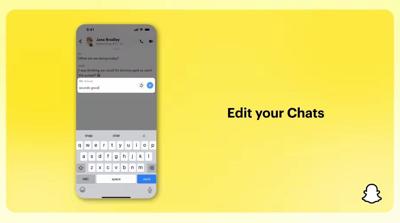 Snapchat+ estrenará "pronto" la capacidad de editar conversaciones