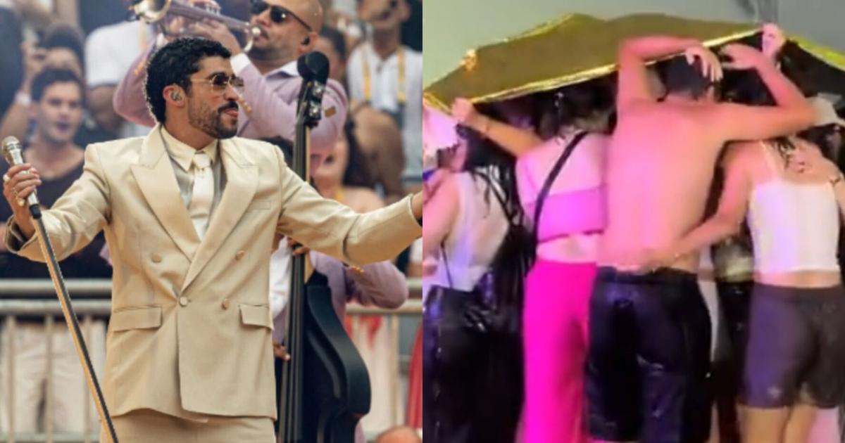 Tormenta obliga a suspender concierto de Bad Bunny ante 80,000 personas en Milán