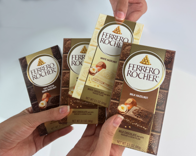 Ferrero Rocher lleva su receta a las barras de chocolate