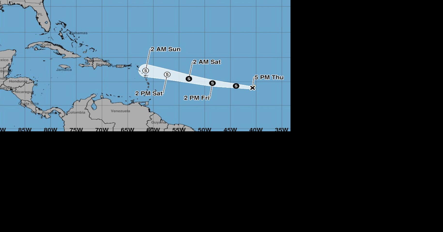 Tormenta tropical Dolly podría debilitarse, pero traería lluvias a Puerto Rico este fin de semana