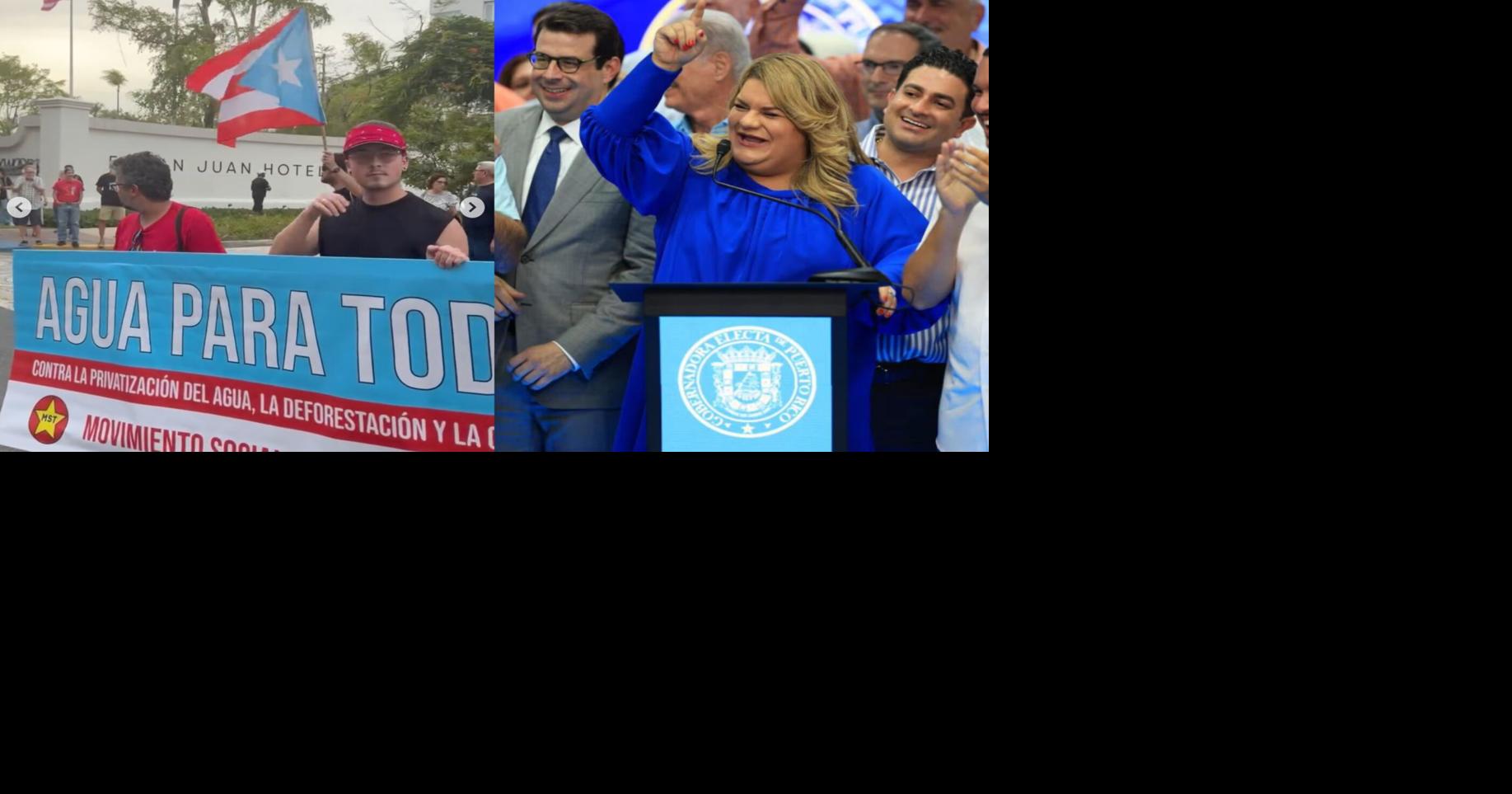 VIDEO: Ciudadanos protestan por agua y luz mientras gobernadora celebra evento de cumpleaños