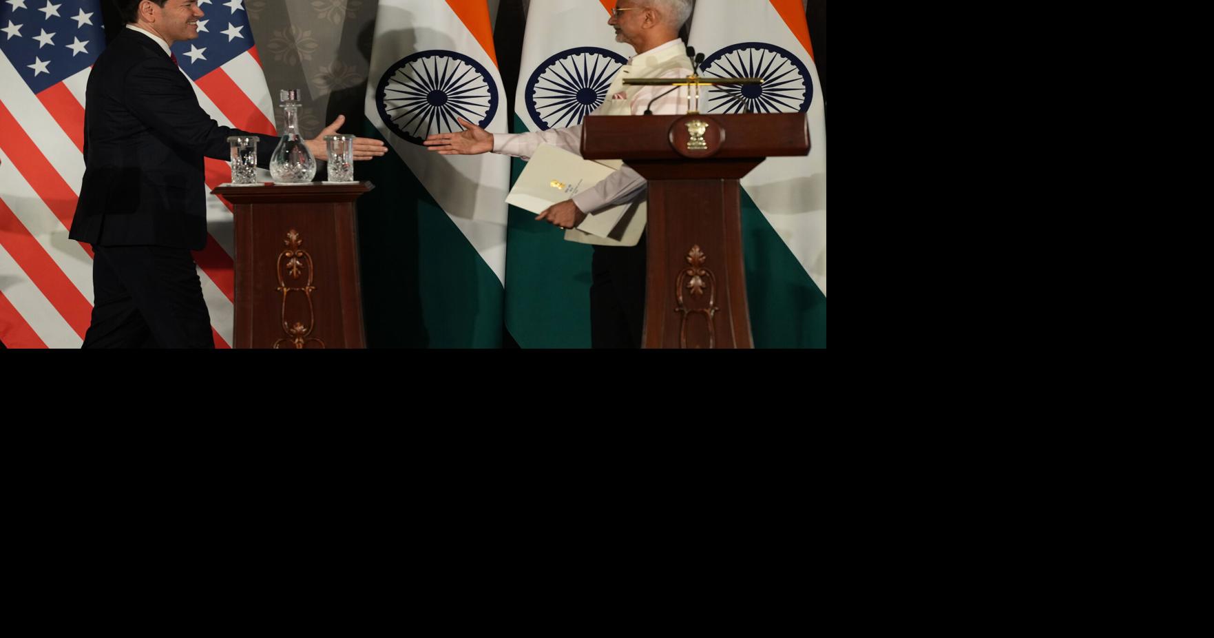 En su primer viaje oficial a India, Rubio intenta restablecer la confianza entre Washington y Delhi