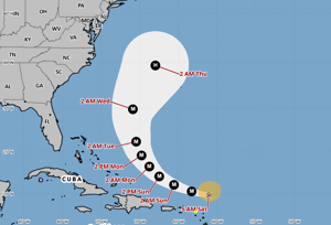 Erin se fortalece a huracán categoría 3 con vientos de 120 mph