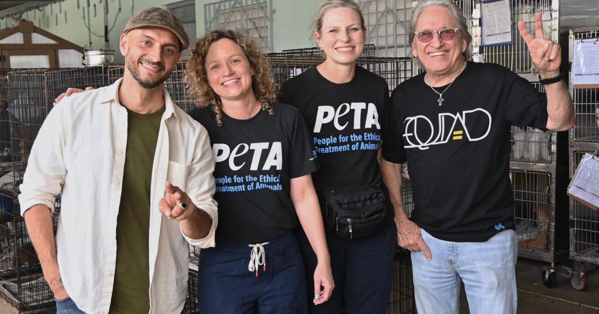 Sie7e y José Nogueras apoyan iniciativa de bienestar animal de PETA en Guaynabo